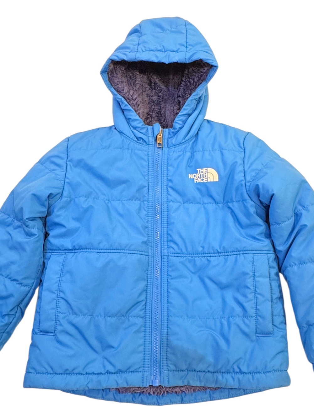 The North Face Reversible Kids’ Fuzzy Blue Coat